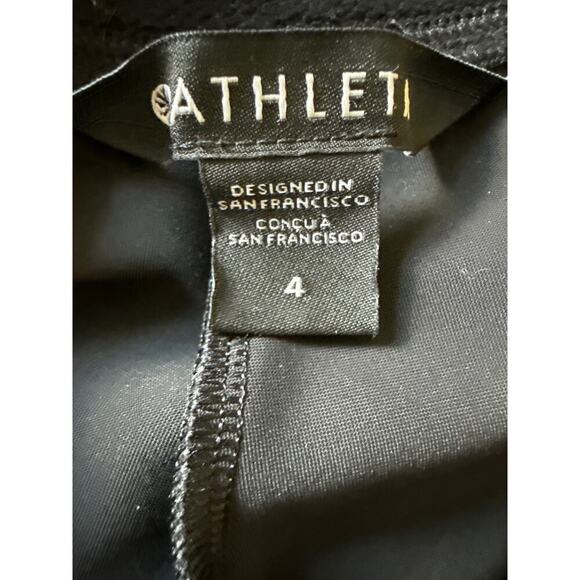 Athleta Stellar Trouser Pant Womens Size 4 in Black Travel Casual Office EUC - Picture 5 of 12